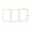 Kit 3 Quadros Decorativos Abstrato Formas Boho Moderno 40x60 para Sala - 3