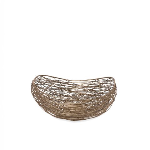Centro de Mesa Decorativo Aramado em Metal Dourado 33,5cm 22203p Mart