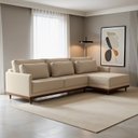 Ver imagem 1 de Sofá Living 280cm Chaise Lado Direito Artheus Linho