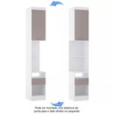 Ver imagem 3 de Mesa de Cabeceira Alta 38cm 1 Porta 1 Gaveta Alpes Luciane