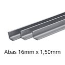 Ver imagem 1 de Cantoneira Inox - 16mm X 16mm X 1,50mm - Polido - 150 Cm