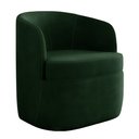 Ver imagem 2 de Poltrona Decorativa Design Moderno Bel Sala de Estar Base Giratória Veludo Verde G33 - Gran Belo
