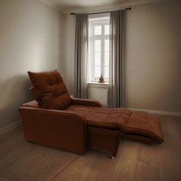Poltrona Retratil Reclinavel Rodape Regulavel Amamentação Azera Terracota - 1