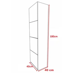 Armário 4 portas guarda volume locker com chave em mdf - 2