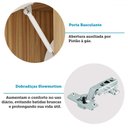 Ver imagem 7 de Armário de Cozinha Modulada com Balcão para Pia 9 Portas 5 Gavetas Pérola 100% Mdf Vidro Reflecta Am