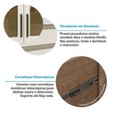 Ver imagem 6 de Armário de Cozinha Modulada com Balcão para Pia 9 Portas 5 Gavetas Pérola 100% Mdf Vidro Reflecta Am