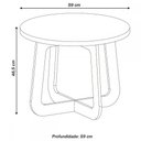 Ver imagem 6 de Mesa de Centro Jasmin 100% Mdf Cedro / Off White
