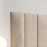 Cabeceira Para Cama Casal Luana 1,40 Estofada Suede - Areia - RPM Móveis - 2