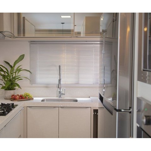 Persiana Horizontal Preto 25mm - ( Largura 105 X Altura 136cm )