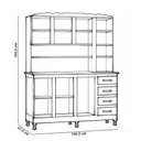 Ver imagem 7 de Armário Kit de Cozinha Rústico 7 Portas 4 Gavetas Leman M06 Imbuia Brilho - Lyam Decor