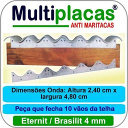 Placa Anti Maritacas Eternit Brasilit 4 mm Kit 18 peças - 1
