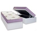 Ver imagem 1 de Conjunto Box Baú Solteiro: Colchão Espuma Ortobom D23 Physical Super Resistente Bordado + Base Crc