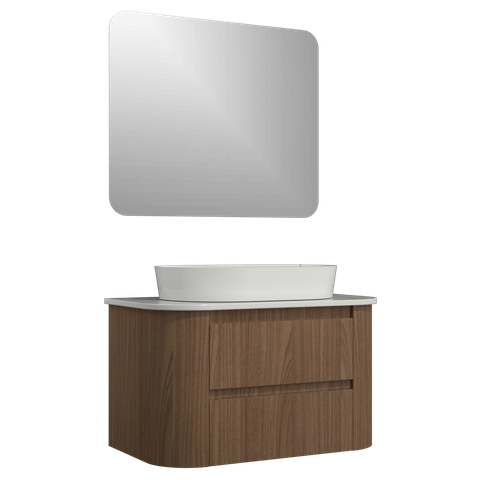 Conjunto Gabinete Suspenso para Banheiro Estela 2g 80cm