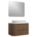 Ver imagem 1 de Conjunto Gabinete Suspenso para Banheiro Estela 2g 80cm