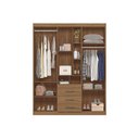 Ver imagem 4 de Guarda Roupa Solteiro 5 Portas e 3 Gavetas Havana Star 5.3 Jatoba/areia - Santos Andirá