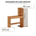 Ver mais imagens de Escrivaninha com Porta com Chave 2 Prateleiras e Espaço para Cpu Savana Espresso Móveis