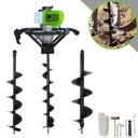 Ver imagem 5 de Perfurador de Solo Profissional À Gasolina Menegotti Mps52 52cc + Brocas 80x10 80x15 80x20