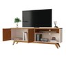 Rack para Tv até 65 Polegadas Ripado Off White Nature Buriti - 4