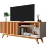 Rack para Tv até 65 Polegadas Ripado Off White Nature Buriti - 1