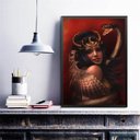 Ver imagem 2 de Quadro Decorativo Arquétipo Lilith 45x34cm:madeira Branca