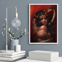 Ver imagem 1 de Quadro Decorativo Arquétipo Lilith 45x34cm:madeira Branca