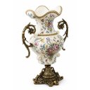 Ver imagem 3 de Ânfora Decorativo Vaso em Porcelana Florido a: 37cm L: 25cm P: 11cm