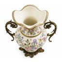 Ver imagem 5 de Ânfora Decorativo Vaso em Porcelana Florido a: 37cm L: 25cm P: 11cm