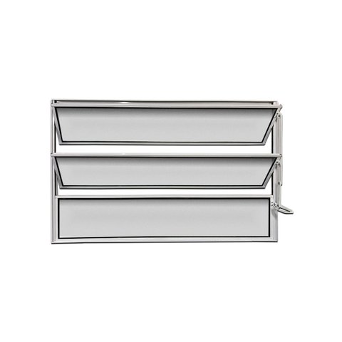 Vitro Basculante Branco 60x100 Linha Turquesa Vidro Mini Boreal