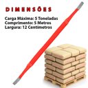 Ver imagem 3 de Cinta Elevaçao Carga 5 Toneladas 5 Metros Reforçada Resistente Obra Guincho Guindaste Reboque Mudanç