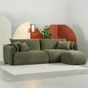 Ver imagem 1 de Conjunto Sofá 260cm e Puff Comfy CabeCasa MadeiraOriginals