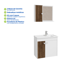 Ver imagem 5 de Kit Gabinete de Banheiro com Cuba Espelho Pia Branco Balcão