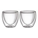 Ver imagem 1 de Conjunto de 2 Copos para Café Dupla Parede de Vidro Borossilicato 70ml | Casa Del Grande
