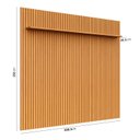 Ver imagem 3 de Painel Ripado para TV até 85 Polegadas 100% MDF 230,5cmx250cm Aloe CabeCasa MadeiraOriginals