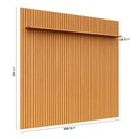 Ver imagem 3 de Painel Ripado para TV até 85 Polegadas 100% MDF 230,5CMX250CM Aloe Espresso Móveis