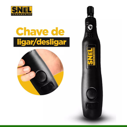 Micro Retifica Elétrica Profissional 130w 40 Peças Mini Retifica Dupla Isolação Snel - 5