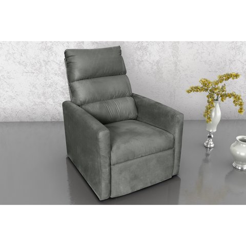 Poltrona Reclinável Mx14 Turin Suede Cinza B250 - Matrix