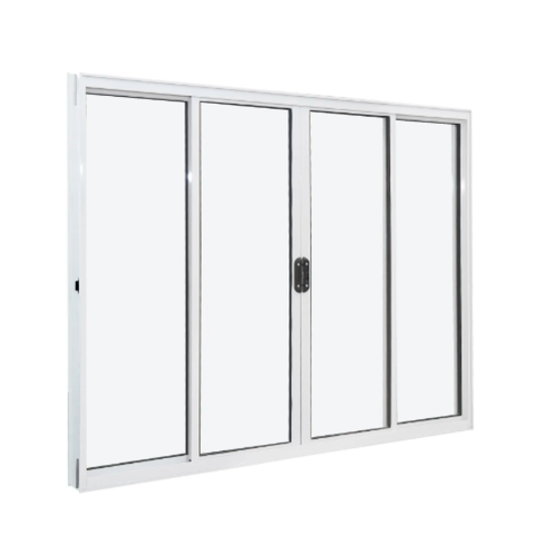Janela de Correr Alumínio Branco 04 Folhas Classic