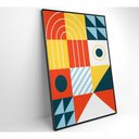 Ver imagem 3 de Quadro Geométrico Colorido 15 40x60 Cm Tecido Canvas