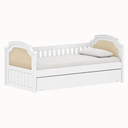Ver imagem 1 de Bicama Infantil em MDF Branca com Palinha Natural Linha Classic Premium