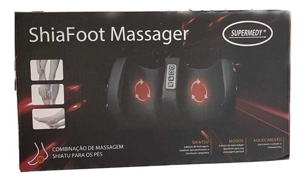 Massageador de Pés Shiafoot Bivolt Supermedy Preto 110v/220v - 6