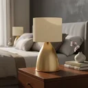 Ver imagem 1 de Abajur Luminária de Mesa Clássico Moderno Elegante Bojudo Decoração Casa Sala Quarto Escritório