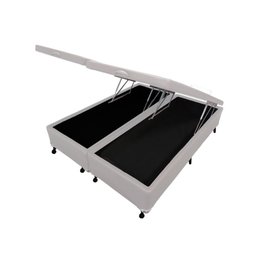 Box Baú Bi Partido Castor Casal Branco 138x188x35cm - 1
