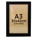 Ver imagem 1 de Moldura Quadro A3 30x42cm Diploma Certificado Foto com Vidro Empório do Adesivo Moldura Preta 01 Uni