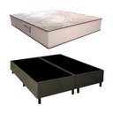 Ver imagem 2 de Cama Box Conjugado Queen com Colchão 158x70x198 Supreme Malha D33 Gazin Cr35368 Bege Marrom