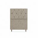 Ver imagem 3 de Cabeceira para Cama Solteiro Estofada ,088 ,Mts Zoe Vilajo: Suede Crush Cappucino