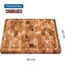 Tábua para Churrasco Tramontina em Madeira Invertida Teca com Acabamento Envernizado 40 x 40 cm - - 1