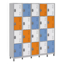 Ver imagem 1 de Armario Locker de Aço 20 Portas para Academias e Escritórios:tricolor