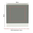 Ver imagem 2 de Balcão para Forno de Embutir 80 X 60 Cm com Tampo Branco/cinza Agata Madesa