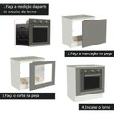 Ver imagem 4 de Balcão para Forno de Embutir 80 X 60 Cm com Tampo Branco/cinza Agata Madesa