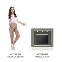 Ver imagem 5 de Balcão para Forno de Embutir 80 X 60 Cm com Tampo Branco/cinza Agata Madesa